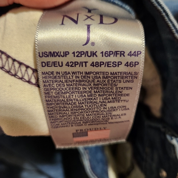 NYDJ Nichelle Ankle Blue Jeans Size 12 Petite - Picture 9 of 12